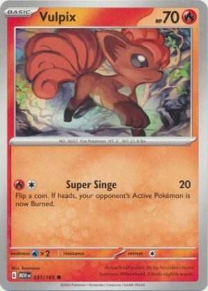 Pokemon TCG - Scarlet & Violet 151 - 037/165 Common - Vulpix