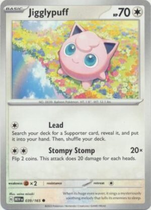 Pokemon TCG - Scarlet & Violet 151 - 039/165 Common - Jigglypuff