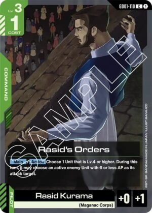GUNDAM CARD GAME - GD01-110 Rasid's Orders C