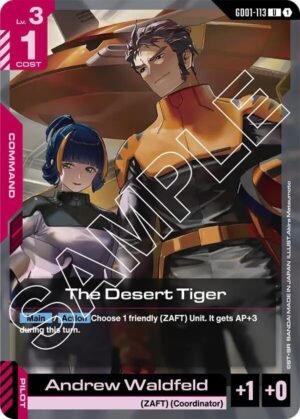 GUNDAM CARD GAME - GD01-113 The Desert Tiger U