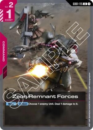 GUNDAM CARD GAME - GD01-115 Zeon Remnant Forces U