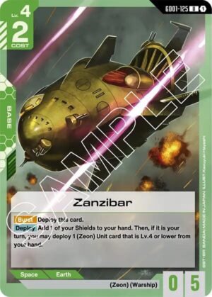 GUNDAM CARD GAME - GD01-125 Zanzibar U