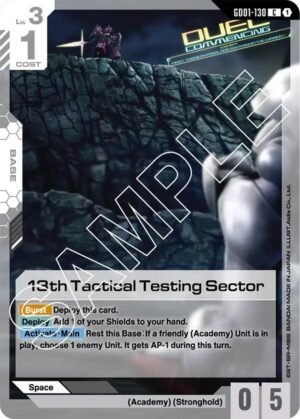 GUNDAM CARD GAME - GD01-130 13th Tactical Testing Sector C