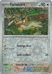 Pokemon TCG - Scarlet & Violet 151 - 081/165 Common Reverse Holo - Farfetch'd