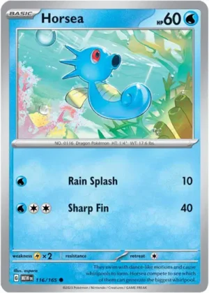 Pokemon TCG - Scarlet & Violet 151 - 116/165 Common - Horsea