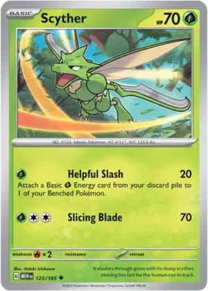 Pokemon TCG - Scarlet & Violet 151 - 123/165 Uncommon - Scyther