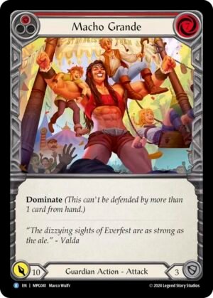 FLESH AND BLOOD TCG - MPG035 R Macho Grande (Red)