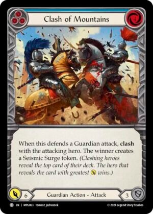 FLESH AND BLOOD TCG - MPG063 C Clash of Mountains (Blue)