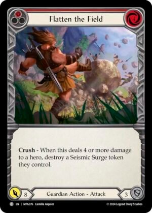 FLESH AND BLOOD TCG - MPG076 C Flatten the Field (Red)