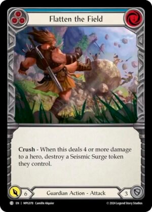 FLESH AND BLOOD TCG - MPG078 C Flatten the Field (Blue)