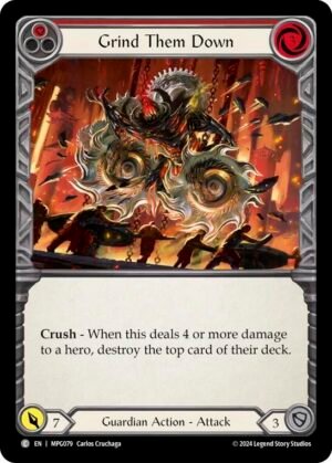 FLESH AND BLOOD TCG - MPG079 C Grind Them Down (Red)