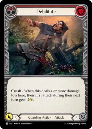 FLESH AND BLOOD TCG - MPG070 C Debilitate (Red)