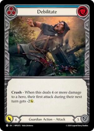 FLESH AND BLOOD TCG - MPG072 C Debilitate (Blue)