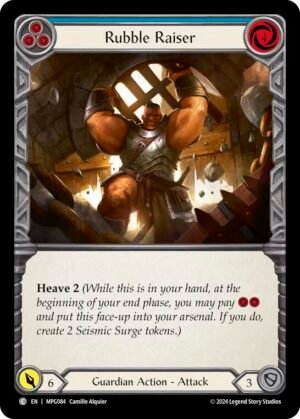 FLESH AND BLOOD TCG - MPG084 C Rubble Raiser (Blue)
