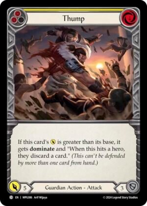 FLESH AND BLOOD TCG - MPG086 C Thump (Yellow)