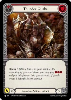 FLESH AND BLOOD TCG - MPG088 C Thunder Quake (Red)
