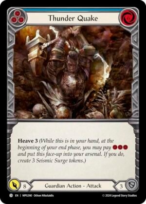 FLESH AND BLOOD TCG - MPG090 C Thunder Quake (Blue)