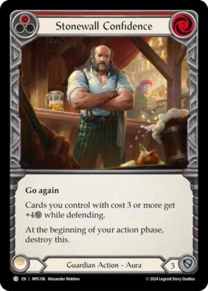 FLESH AND BLOOD TCG - MPG106 C Stonewall Confidence (Red)
