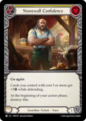 FLESH AND BLOOD TCG - MPG107 C Stonewall Confidence (Yellow)