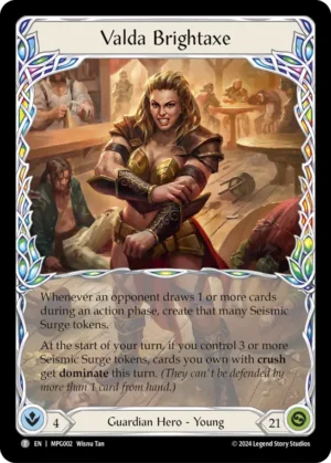 FLESH AND BLOOD TCG - MPG002//MPG003 R Valda Brightaxe // High Riser