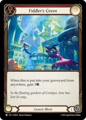 FLESH AND BLOOD TCG - SEA212 R Fiddler's Green (Red)