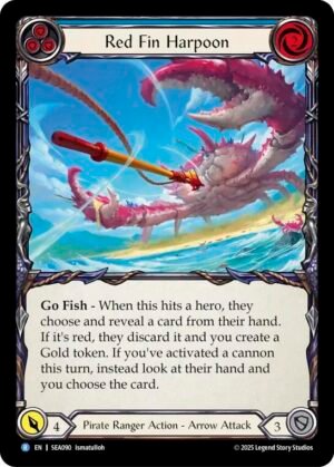 FLESH AND BLOOD TCG - SEA090 R Red Fin Harpoon