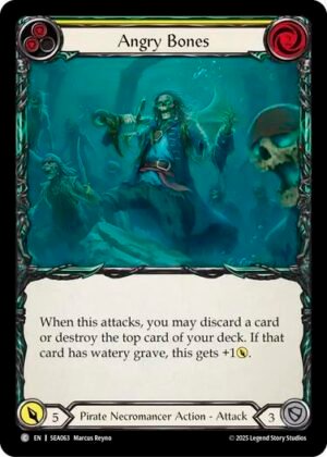 FLESH AND BLOOD TCG - SEA063 C Angry Bones (Yellow)