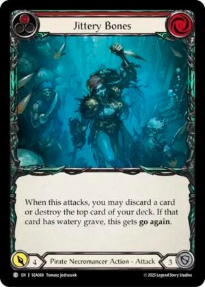 FLESH AND BLOOD TCG - SEA068 C Jittery Bones (Red)