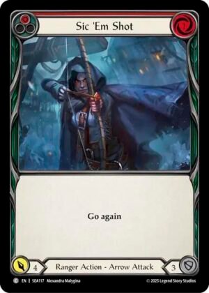FLESH AND BLOOD TCG - SEA117 C Sic 'Em Shot (Red)