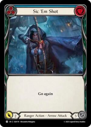 FLESH AND BLOOD TCG - SEA119 C Sic 'Em Shot (Blue)