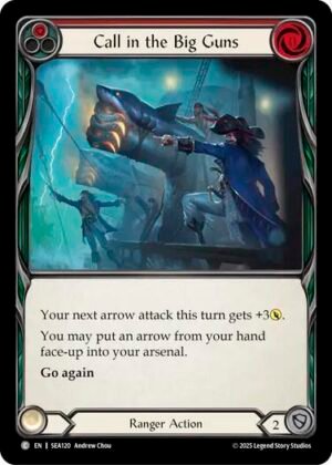 FLESH AND BLOOD TCG - SEA120 C Call in the Big Guns (Red)