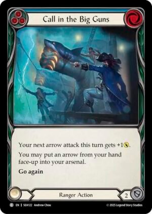FLESH AND BLOOD TCG - SEA122 C Call in the Big Guns (Blue)