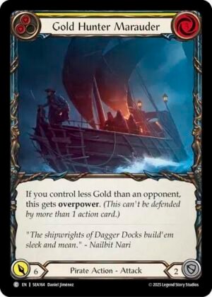 FLESH AND BLOOD TCG - SEA164 CRF Gold Hunter Marauder