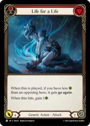 FLESH AND BLOOD TCG - SEA217 C Life for a Life (Red)