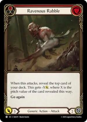 FLESH AND BLOOD TCG - SEA219 C Ravenous Rabble (Red)