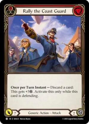 FLESH AND BLOOD TCG - SEA223 C Rally the Coast Guard (Red)