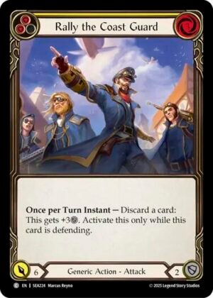 FLESH AND BLOOD TCG - SEA224 C Rally the Coast Guard (Yellow)