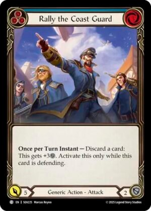 FLESH AND BLOOD TCG - SEA225 CRF Rally the Coast Guard (Blue)