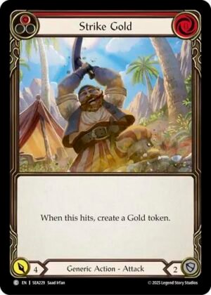FLESH AND BLOOD TCG - SEA229 C Strike Gold (Red)