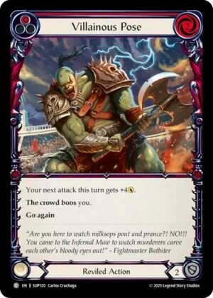 FAB TCG - SUP120 Villainous Pose (Red) CRF