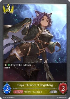 SHADOWVERSE EVOLVE - BP07-025EN Troya, Thunder of Hagelberg S