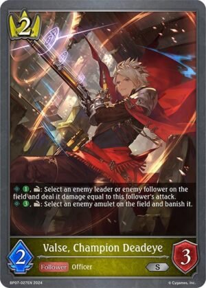 SHADOWVERSE EVOLVE - BP07-027EN Valse, Champion Deadeye S