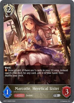 SHADOWVERSE EVOLVE - BP07-096EN Marcotte, Heretical Sister S