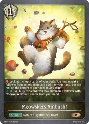 SHADOWVERSE EVOLVE - BP07-102EN Meowskers Ambush! B