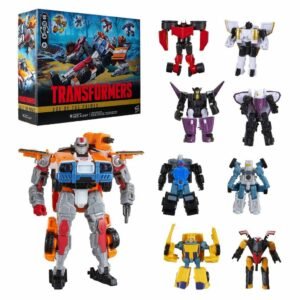 TAKARA TOMY - Transformers Age of the Primes - Voyager Class - Powerlinx Red Alert and 8 Mini-Con Pack