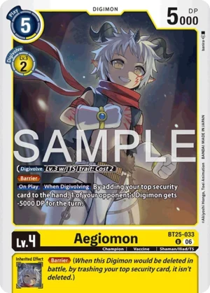 DCG - BT25-033 Aegiomon U