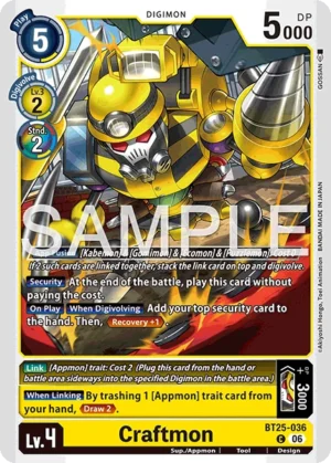 DCG - BT25-036 Craftmon C