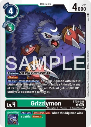 DCG - BT25-051 Grizzlymon C (EN)