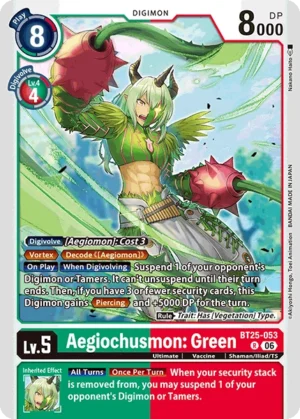 DCG - BT25-053 Aegiochusmon: Green R (EN)