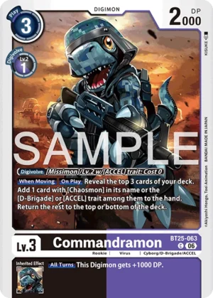 DCG - BT25-063 Commandramon C (EN)